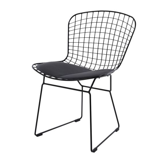 furnfurn eetkamerstoel Zwart frame | Harry Bertoia replica Bertoia