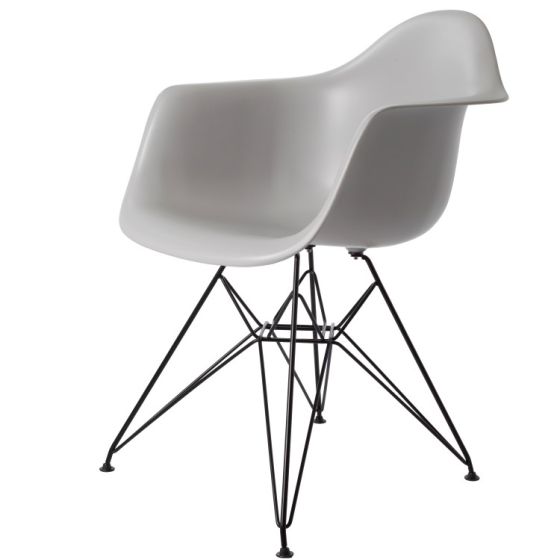 furnfurn Esszimmerstuhl Base schwartz | Eames Replik DA-rod