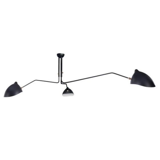 Serge Mouille Contemporary | Pendelleuchte 3-arm schwarz