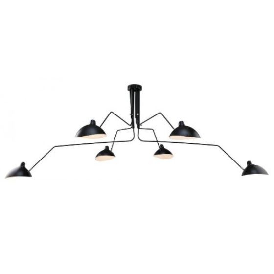 Serge Mouille Contemporary | pendentif 6-bras noir