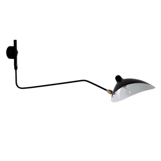 Serge Mouille Contemporary | vegglampe svart