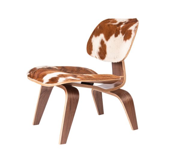 furnfurn lounge stoel pony-huid | Eames replica LCW