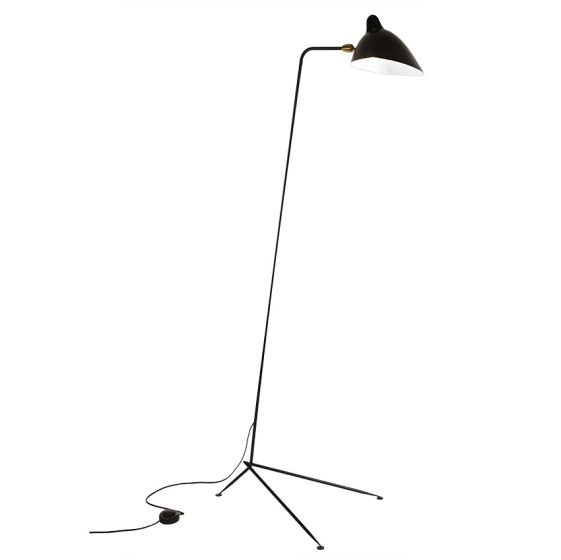 Serge Mouille Contemporary | vloerlamp zwart