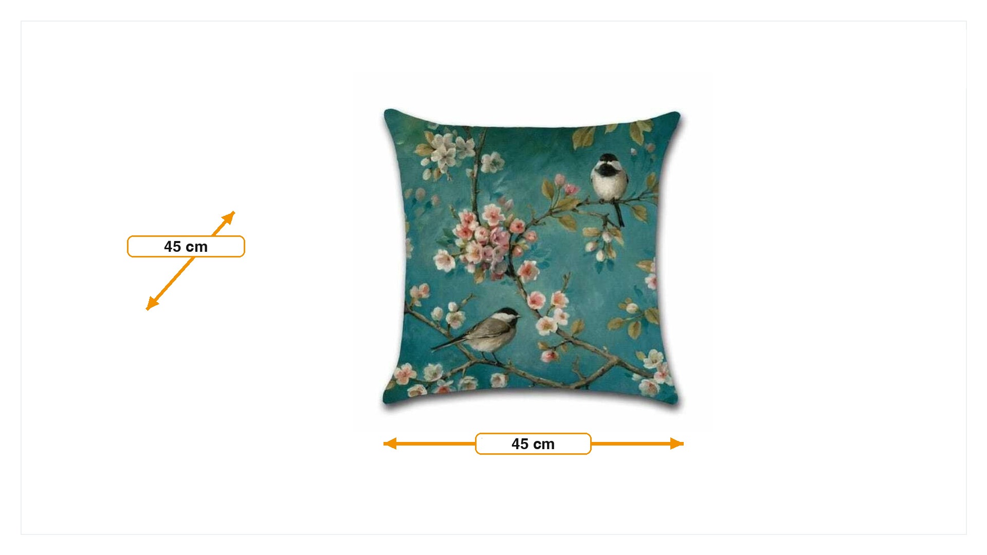 Product dimensions for Cushion cover Aaki excluding filling multicolor | FurnFurn