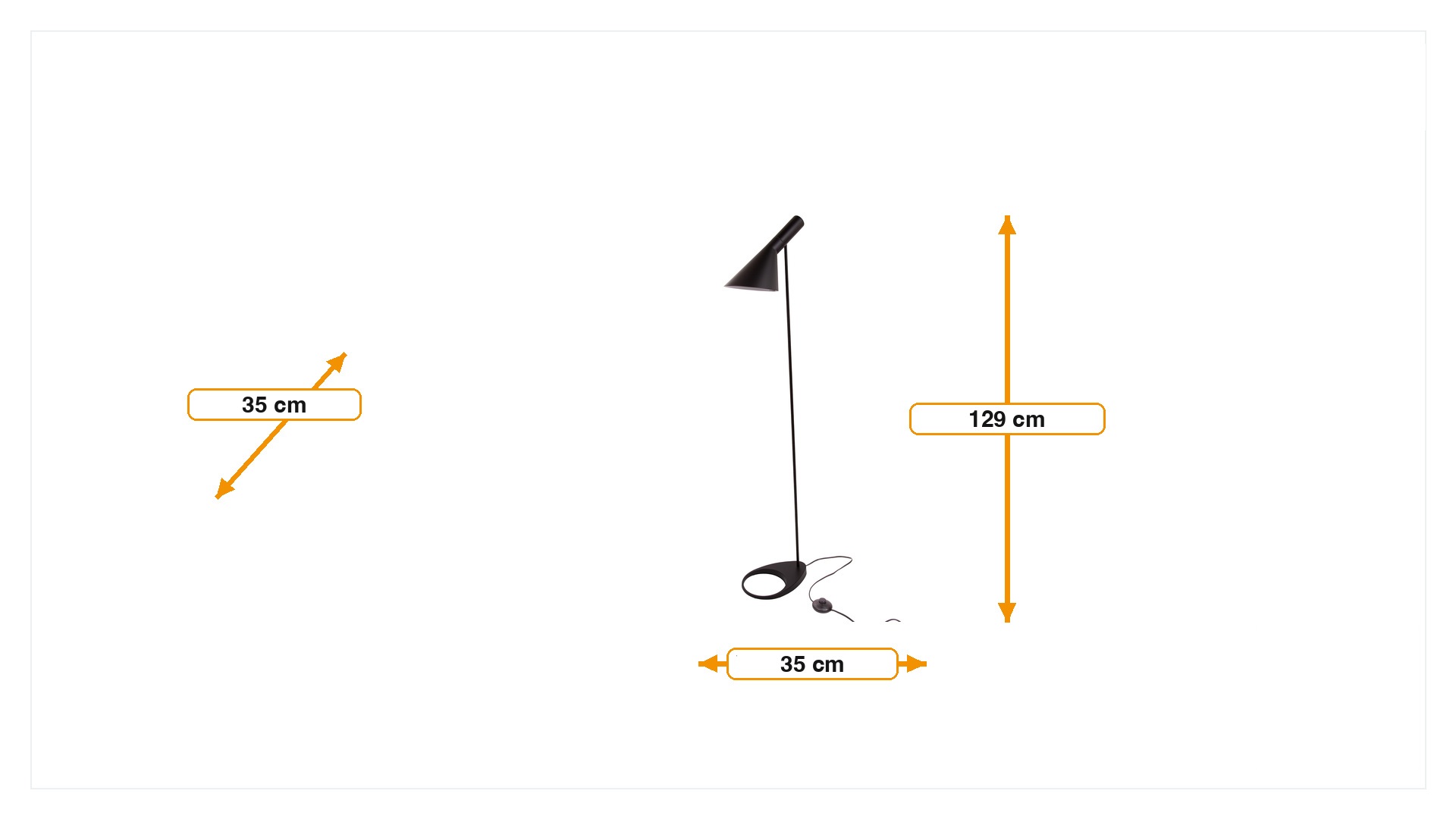 Product dimensions for Lampadaire DD AJ Lampe | FurnFurn