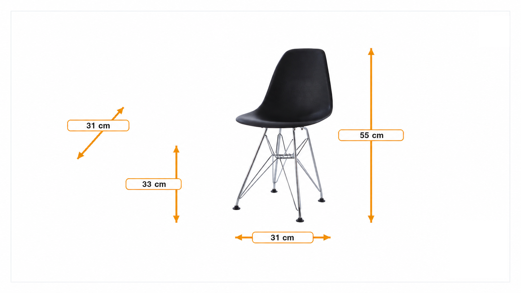 Product dimensions for Kinderstoel DS-rod Junior | FurnFurn