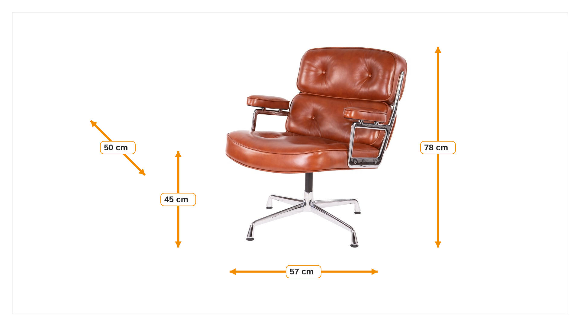 Product dimensions for Silla de conferencia ES108 | FurnFurn