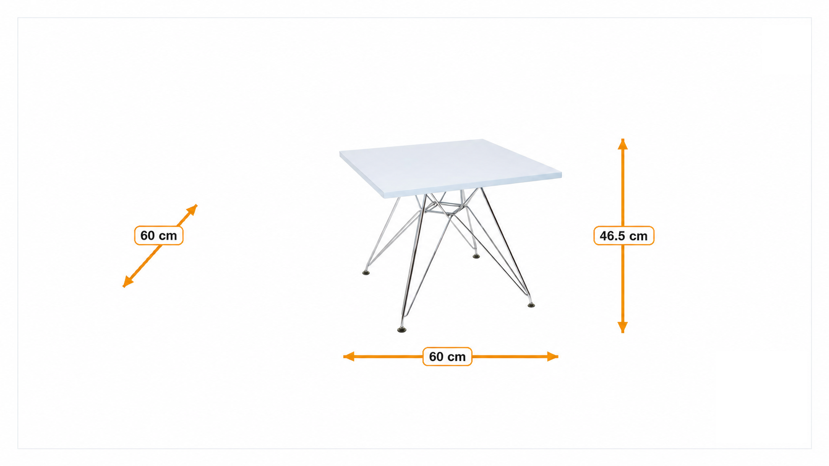 Product dimensions for Barnbord CTR junior kvadrat | FurnFurn