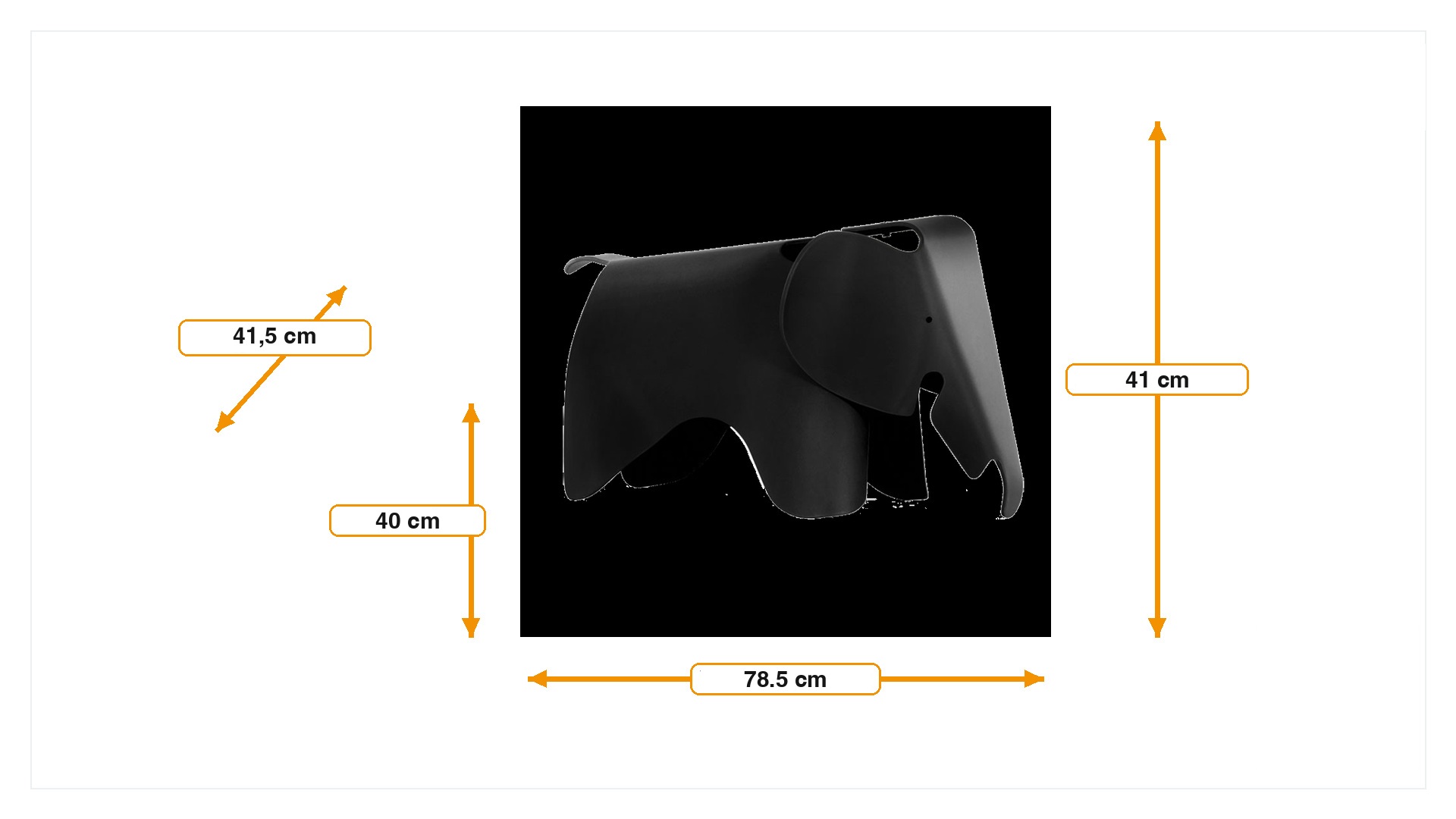 Product dimensions for Chaise éléphant Elephant Enfants | FurnFurn