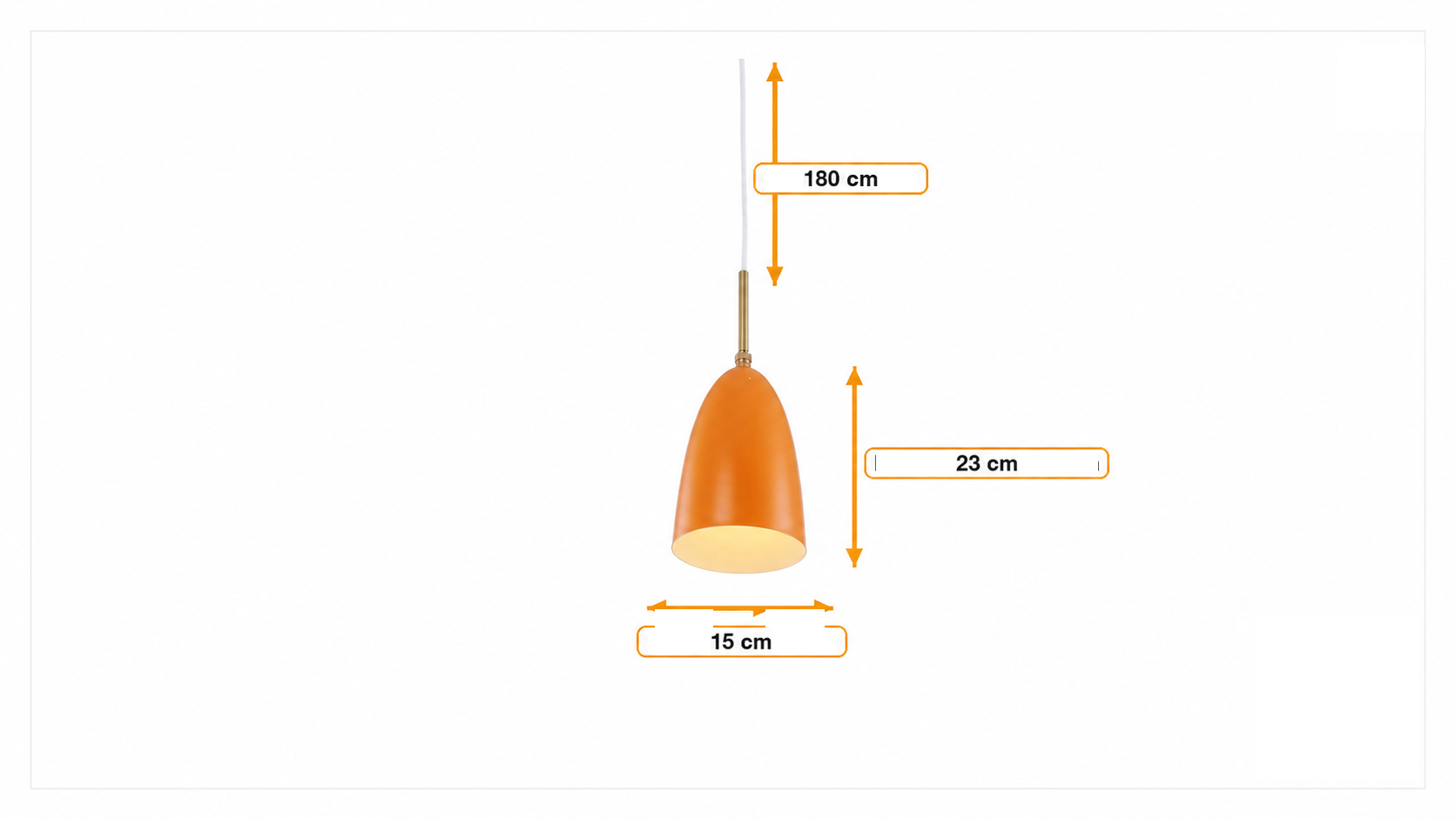 Product dimensions for Vedhæng Gräshoppa | FurnFurn