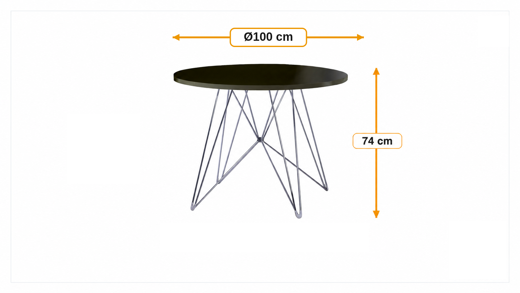 Product dimensions for Matbord CTR | FurnFurn