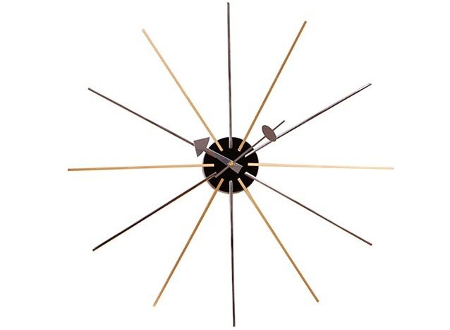 furnfurn Wanduhr | Nelson Replik Star clock Mehrfarbig