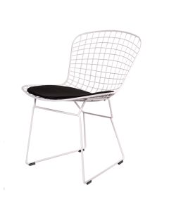 furnfurn dining chair White frame | Harry Bertoia replica Bertoia