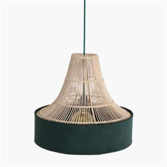 raw pendant light Suave lamp circus green