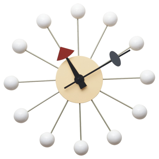 furnfurn orologio da parete | Nelson replica Ball Clock bianca