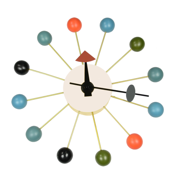 furnfurn orologio da parete | Nelson replica Ball Clock multicolore