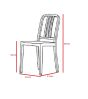 furnfurn Terrassenstuhl | Philippe Starck Replik Navy style Chair