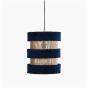 raw pendant light Suave lamp rings blue
