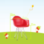furnfurn childrens chair Junior | Eames replica DA-rod