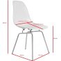 furnfurn spisebordsstol blank | Eames replika DSX