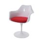 furnfurn Sedia da pranzo sedile girevole con braccioli | Eero Saarinen replica Tulip sedia
